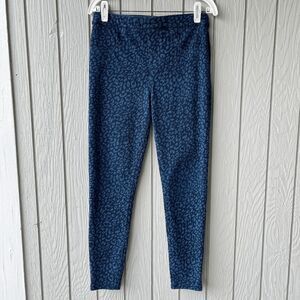 Spanx Leopard Print Denim Leggings M Shaping